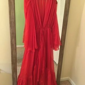 Rasario red gown